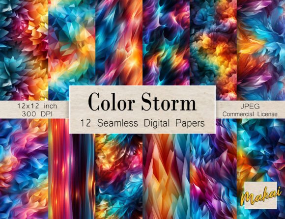 Download Modern 3D Rainbow Seamless Patterns - Seamless pattern Collection