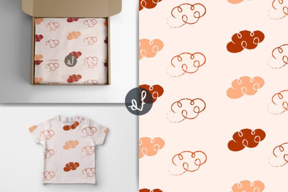 Download Hand Drawn Cute Clouds Seamless Pattern - Seamless pattern Collection