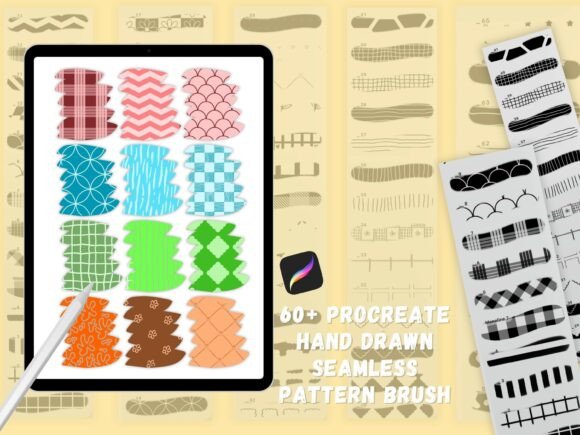 Download 60+ Procreate Seamless Pattern Brushes - Seamless pattern Collection