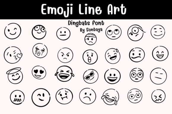 Download Emoji Line Art - Premium Resources